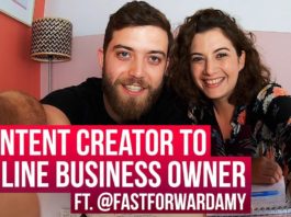 Content creator to online business owner