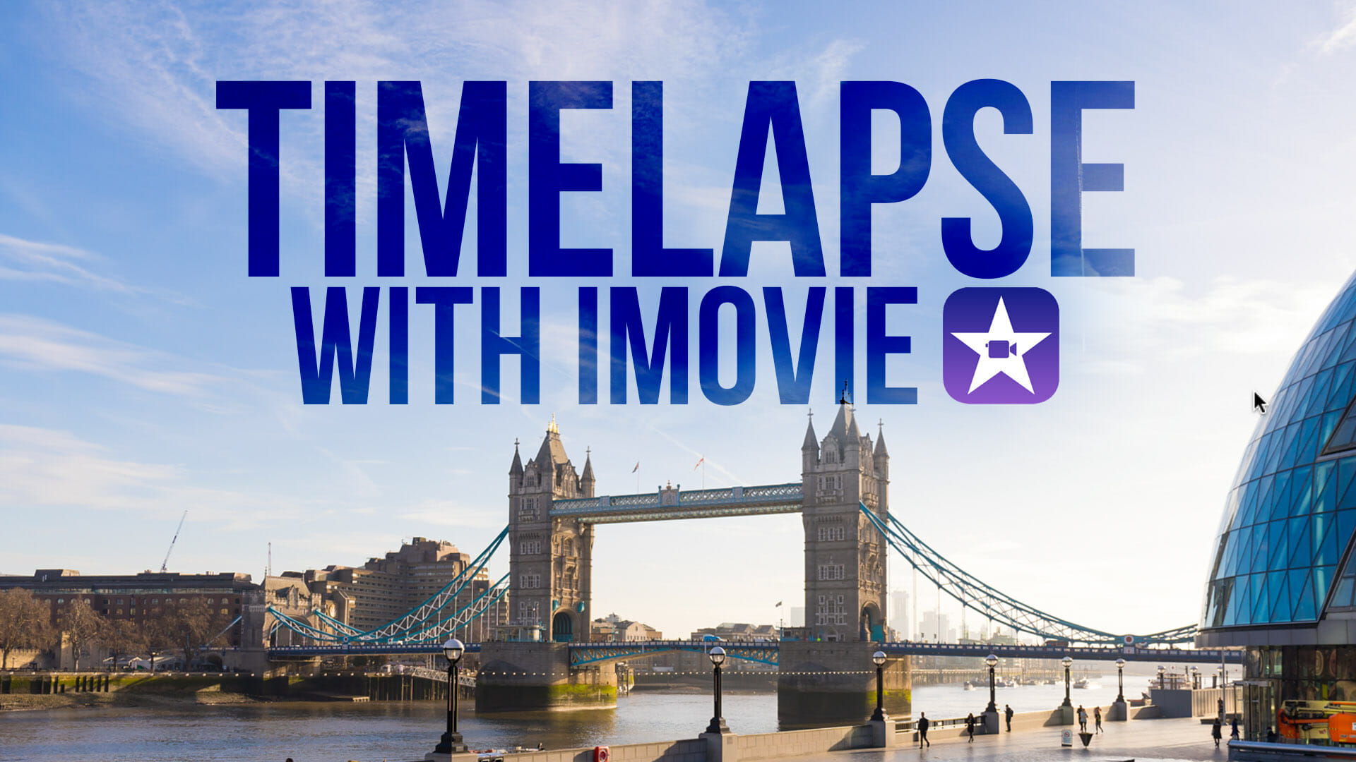 How to make a timelapse with iMovie