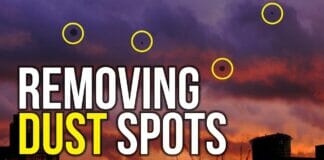 Remove dust spots from timelapse videos
