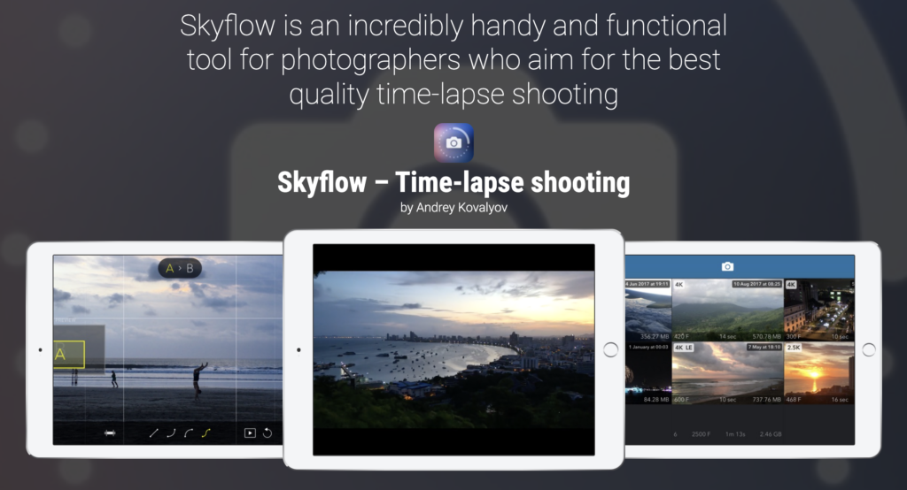 skyflow iphone timelapse app